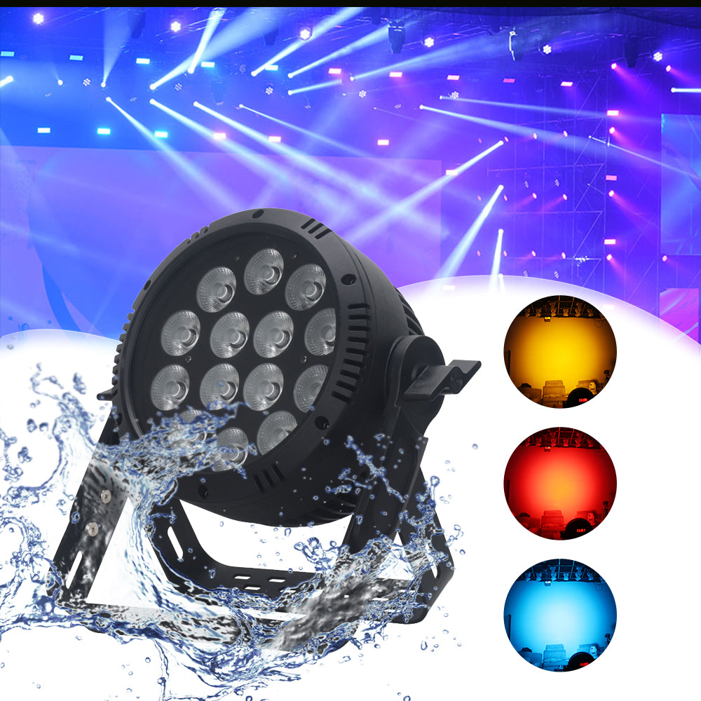14 15W waterproof PAR lights, 7 4-in-1 full-color PAR lights