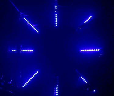 24-Piece LED Wall Washer Bar Light | 120W RGBW, DMX512 – Stage & Event Lighting