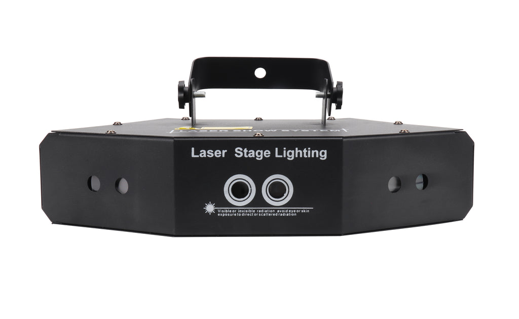 جهاز إضاءة بالليزر لمسح سداسي العين | 7 ألوان RGB، DMX512 – إضاءة للمسارح والنوادي