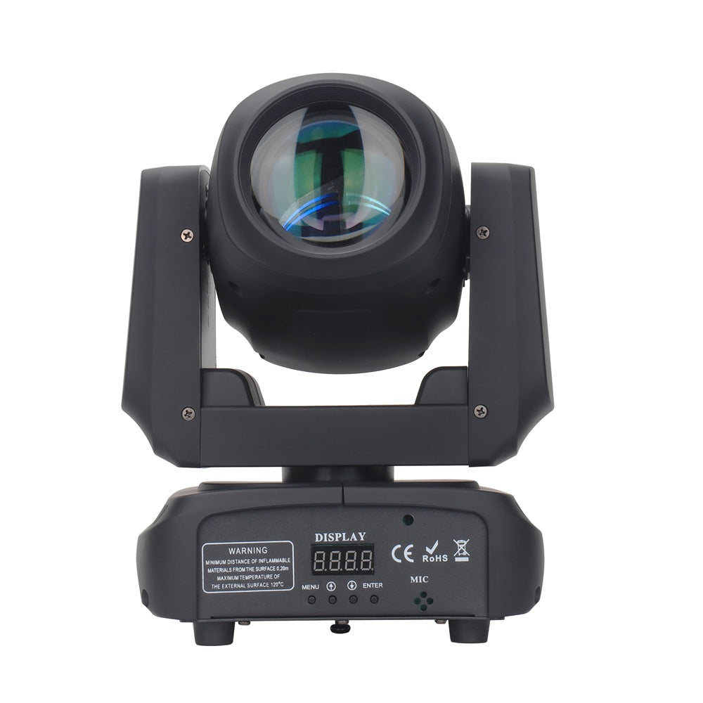 120W LED Moving Head Spot Light | V0 Flame-Retardant, 18-Prism, 7 Gobos, DMX512 – Stage