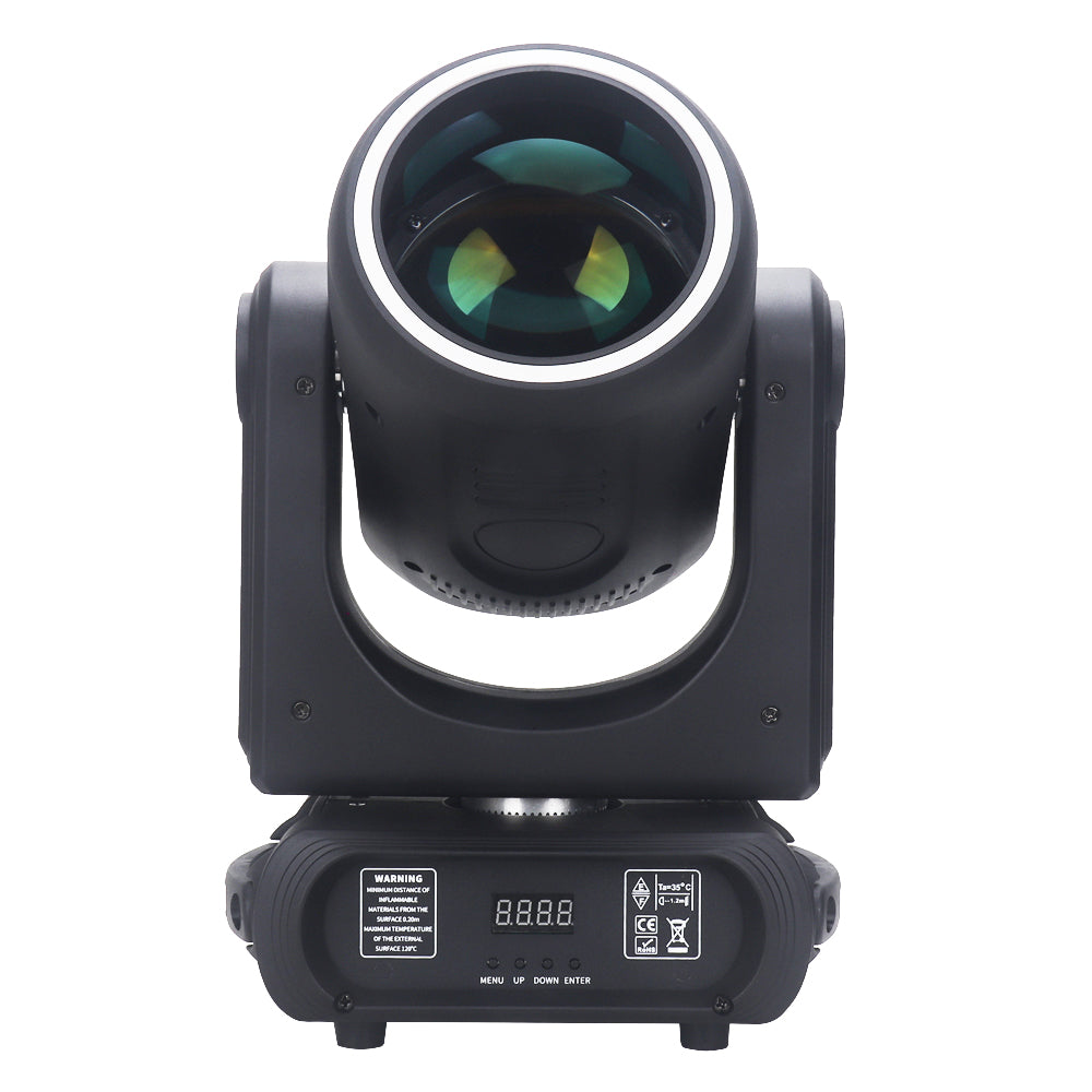 150W LED Focusable Beam Moving Head Light | 24-Prism, 3° Beam, 12 Gobos, DMX512 – Stage & Club