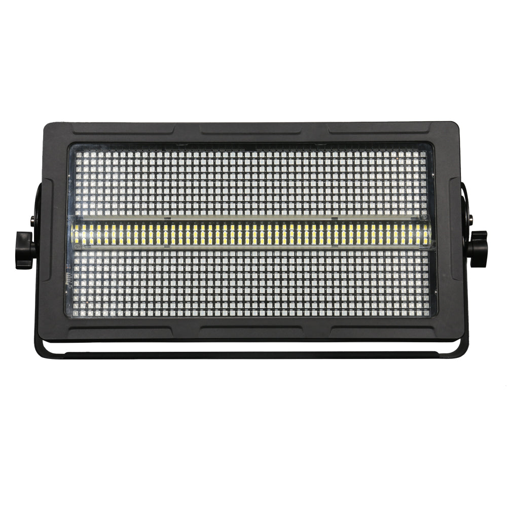 شريط إضاءة ستروب مُقسّم بالألوان الكاملة 250 واط | 960 مصباح LED، 16 مقطعًا، DMX512 – للمسرح والفعاليات