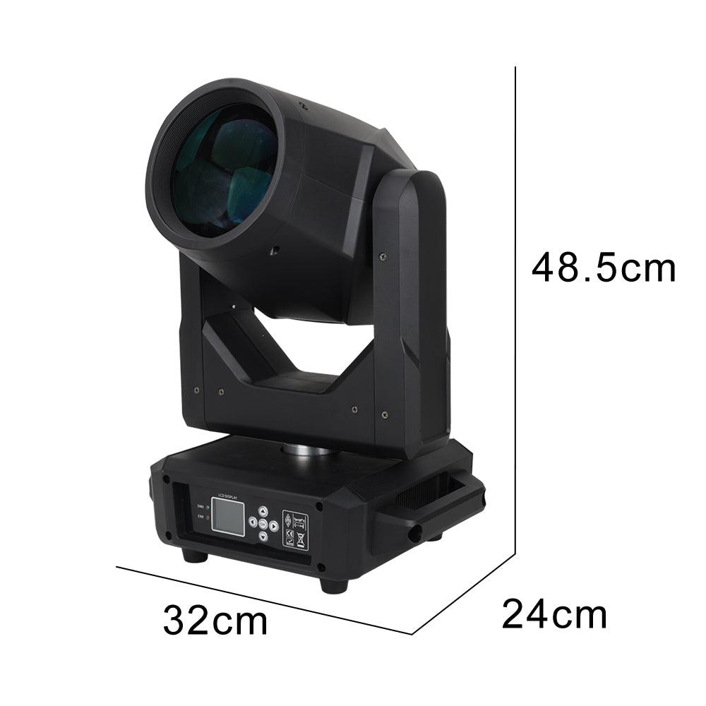 295beam light-speed moving head light 8, 18 dual prisms DMX512 standard 16 channels high-precision quartz lens