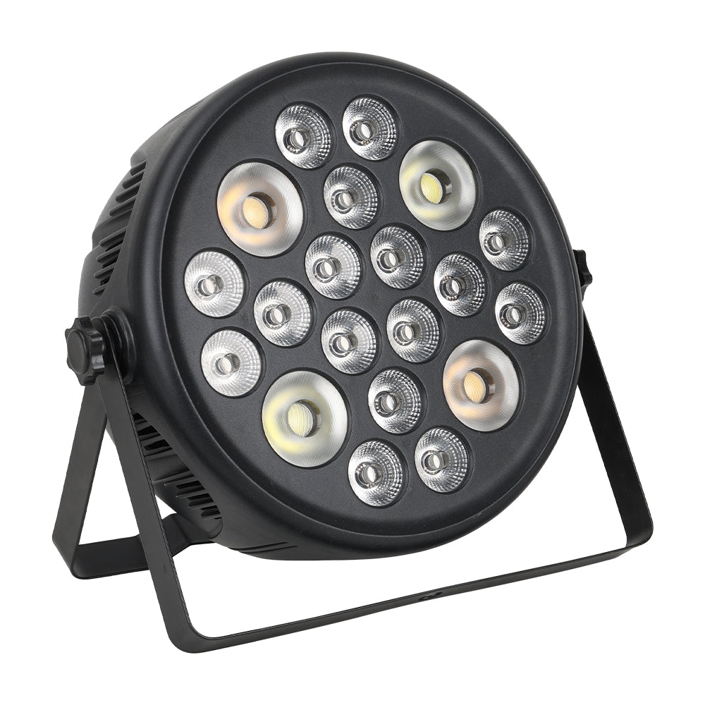 مصابيح ليد بار 4×16 وات RGBUV | تأثير الأشعة فوق البنفسجية، DMX512، تنشيط صوتي – ضوء غسل للمسرح