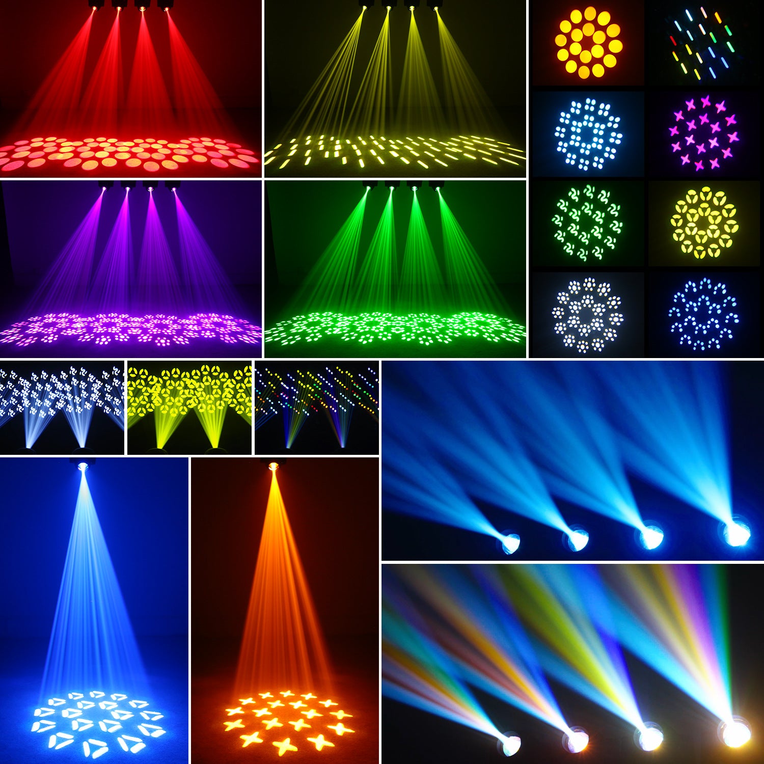 120W LED Moving Head Spot Light | V0 Flame-Retardant, 18-Prism, 7 Gobos, DMX512 – Stage