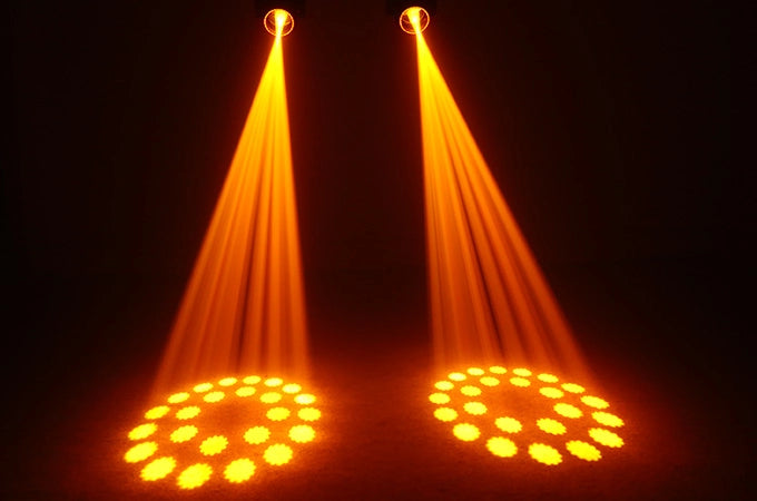 رأس متحرك حاد الشعاع 200 واط LED | 24 منشورًا، شعاع 1.7 درجة، 13 لونًا، 20 قناة DMX512 - للملاهي والمسارح
