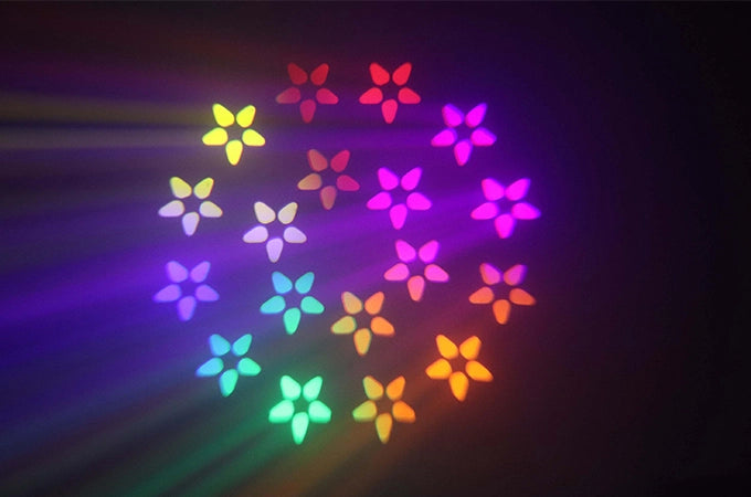 مصباح رأس متحرك صغير شاربي بشعاع 150 واط | شعاع 3 درجات، موشور 18، DMX512 13 قناة - إضاءة سبوت للمسرح والدي جي