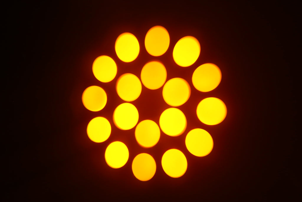 120W LED Moving Head Spot Light | V0 Flame-Retardant, 18-Prism, 7 Gobos, DMX512 – Stage