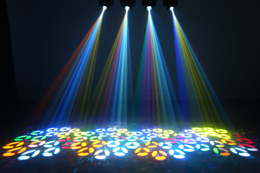 120W LED Moving Head Spot Light | V0 Flame-Retardant, 18-Prism, 7 Gobos, DMX512 – Stage