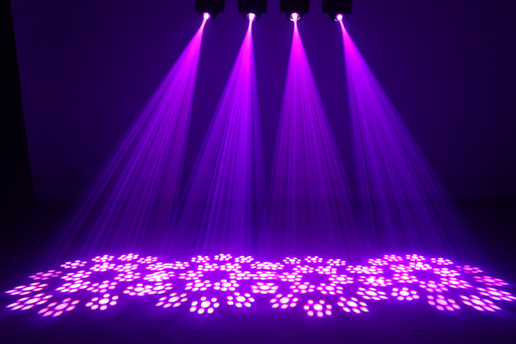120W LED Moving Head Spot Light | V0 Flame-Retardant, 18-Prism, 7 Gobos, DMX512 – Stage