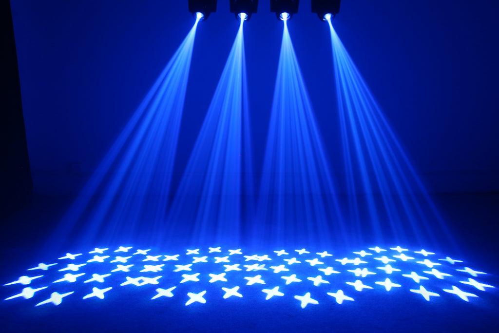 120W LED Moving Head Spot Light | V0 Flame-Retardant, 18-Prism, 7 Gobos, DMX512 – Stage