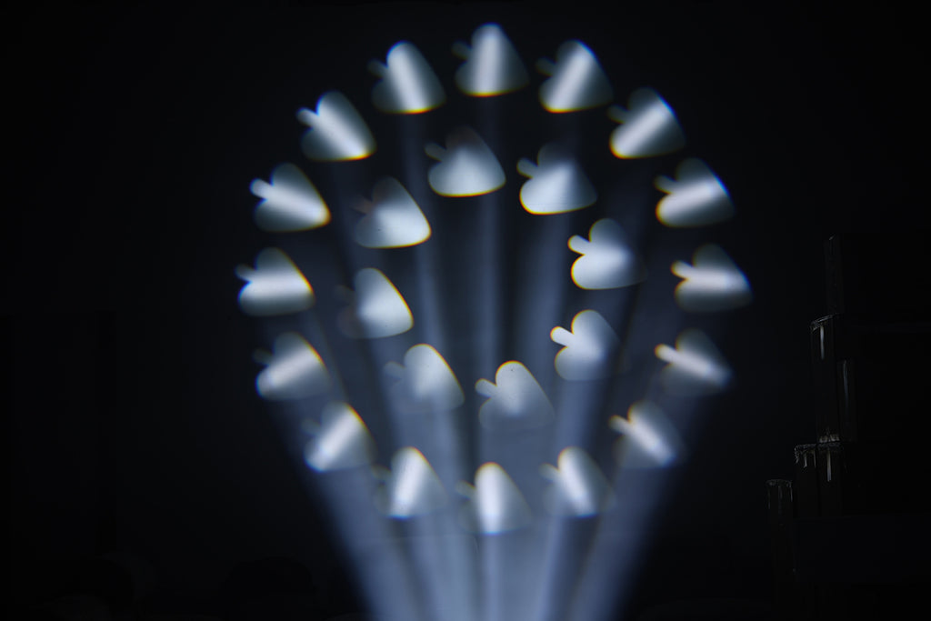 295beam light-speed moving head light 8, 18 dual prisms DMX512 standard 16 channels high-precision quartz lens