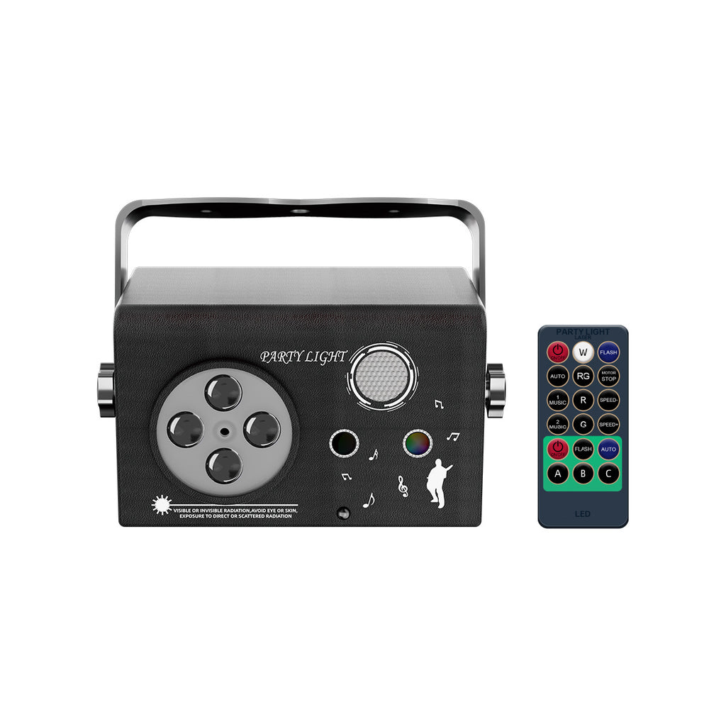 Stage lights, laser lights, party lights, sound-controlled remote-controlled disco strobe lights, projection lights, KTV atmosphere lights