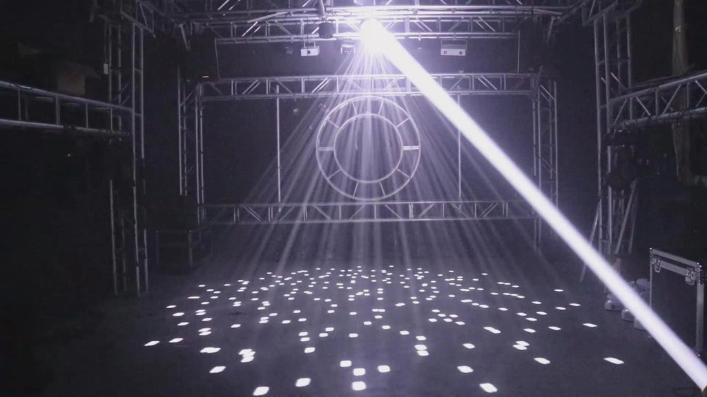 مصباح تأثير المرآة السحري سداسي العيون بتقنية LED | 80 واط، DMX512، تنشيط صوتي – إضاءة مسرح للمراقص والنوادي والحانات