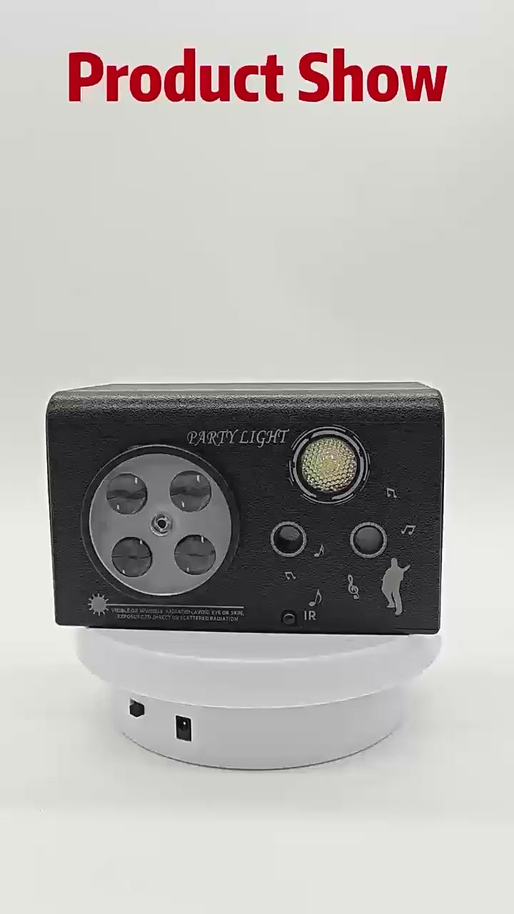 Stage lights, laser lights, party lights, sound-controlled remote-controlled disco strobe lights, projection lights, KTV atmosphere lights